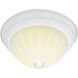 Brentwood 2 Light 13 inch Textured White Flush Mount Ceiling Light