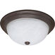 Brentwood 3 Light 15 inch Old Bronze Flush Mount Ceiling Light