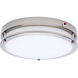 Glamour LED 13 inch Brushed Nickel Flush Ceiling Light
