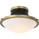 Lafayette 1 Light 14 inch Matte Black Flush Mount Ceiling Light