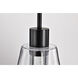 Aura LED 7.25 inch Matte Black Pendant Ceiling Light
