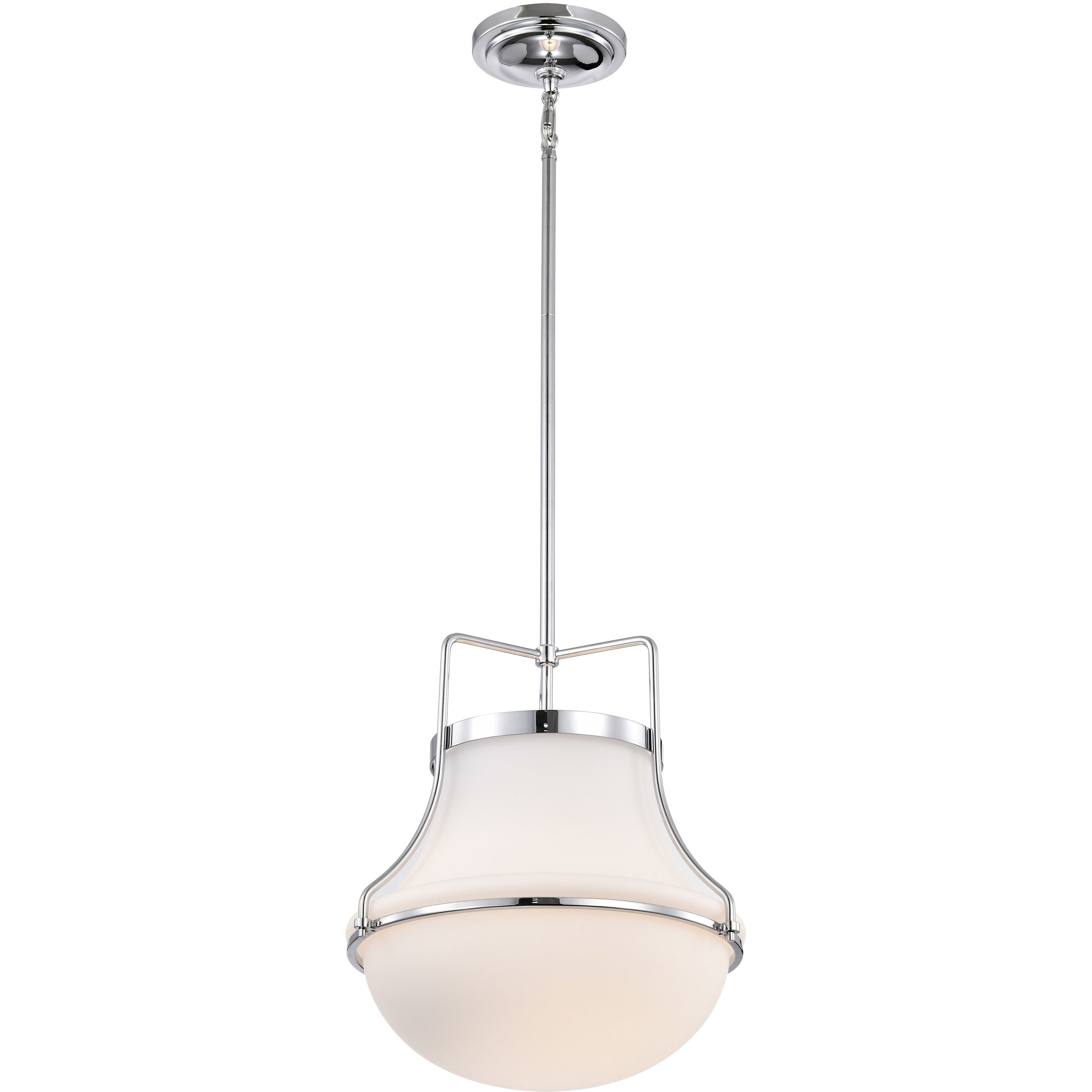 Valdora 1 Light 14 inch Polished Nickel Pendant Ceiling Light