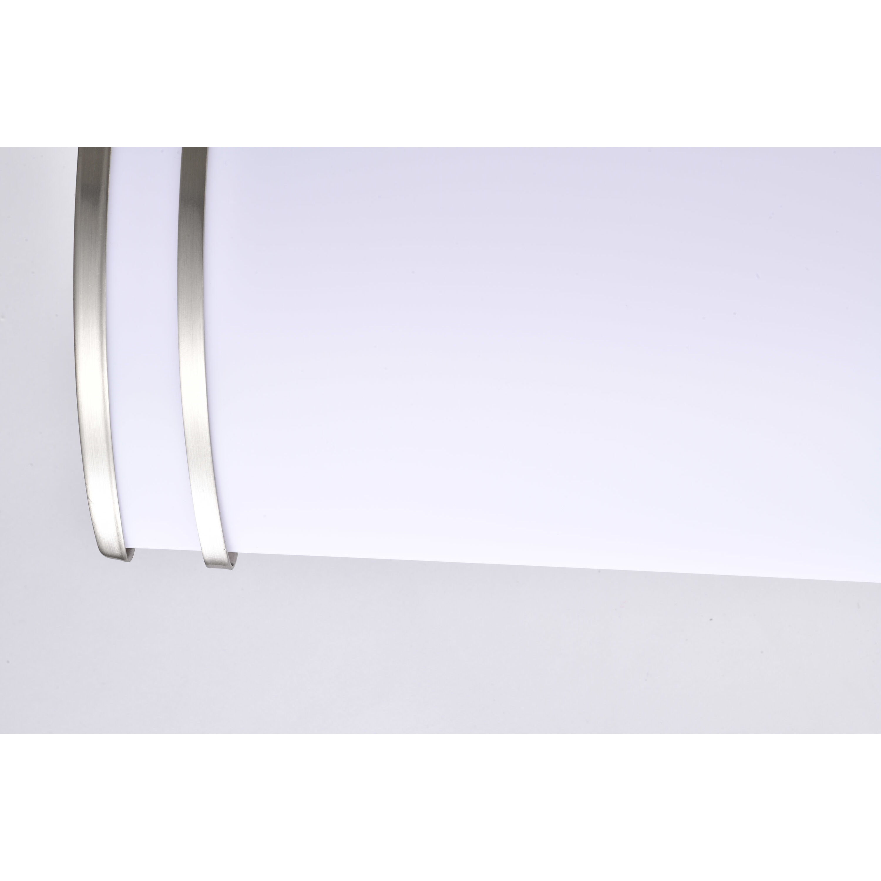 Glamour LED 12 inch Brushed Nickel Linear Flush Ceiling Light