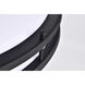 Glamour LED 24 inch Matte Black Flush Mount Ceiling Light