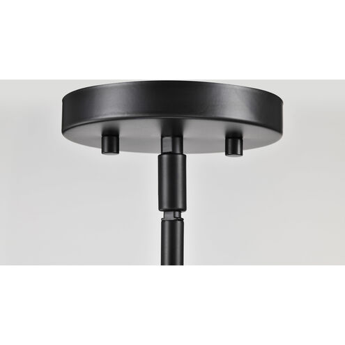 Clarksville 5 Light 28 inch Matte Black Chandelier Ceiling Light