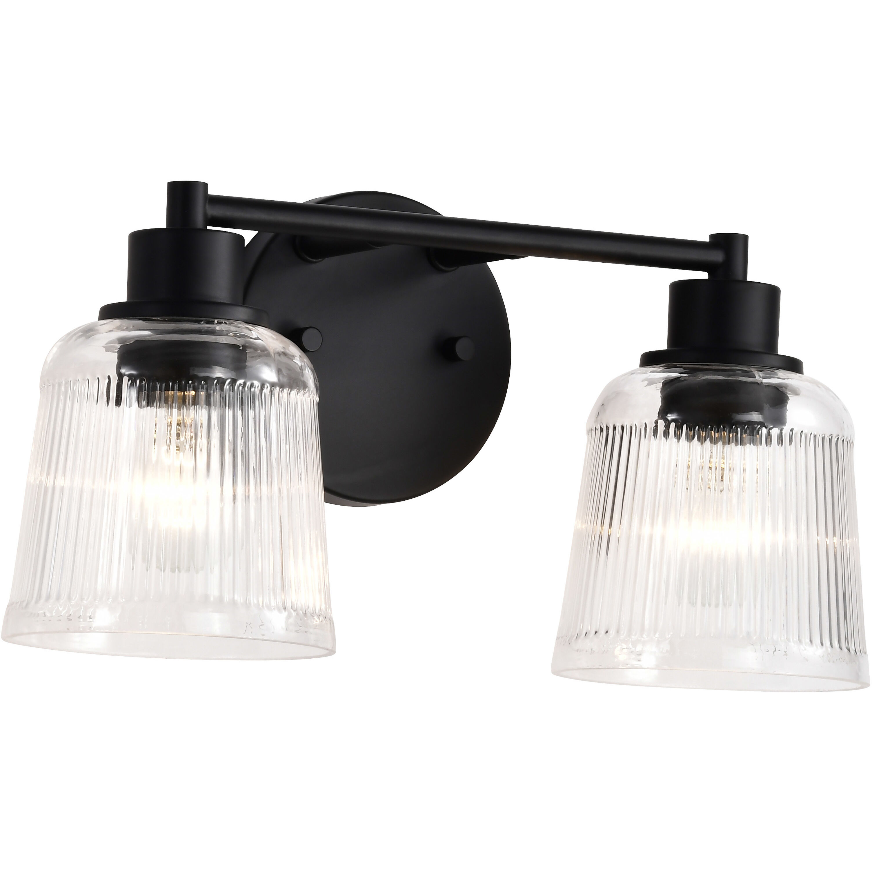 Grayson 14.5 inch Matte Black Vanity Wall Light