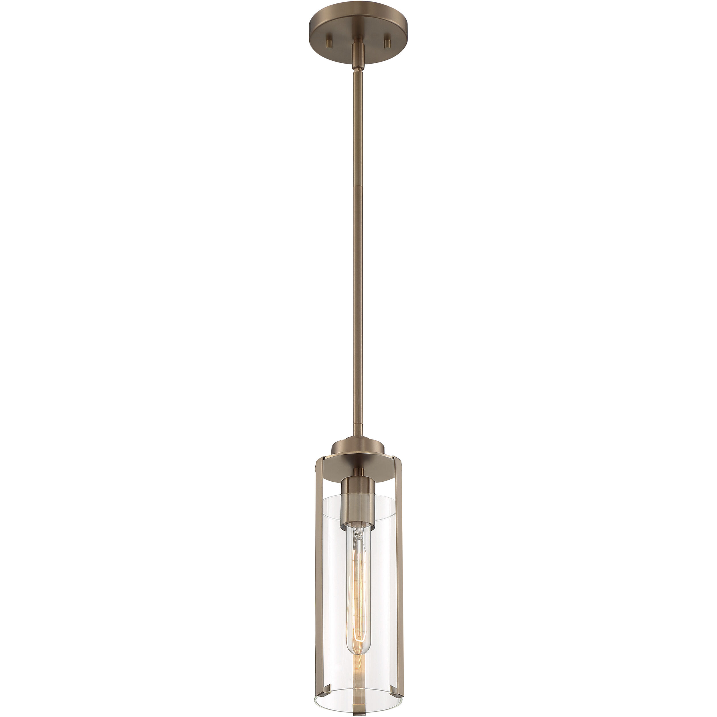 Marina 1 Light 5 inch Burnished Brass Pendant Ceiling Light 