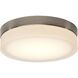 Pi LED 9 inch Brushed Nickel LED Flush Mount Ceiling Light