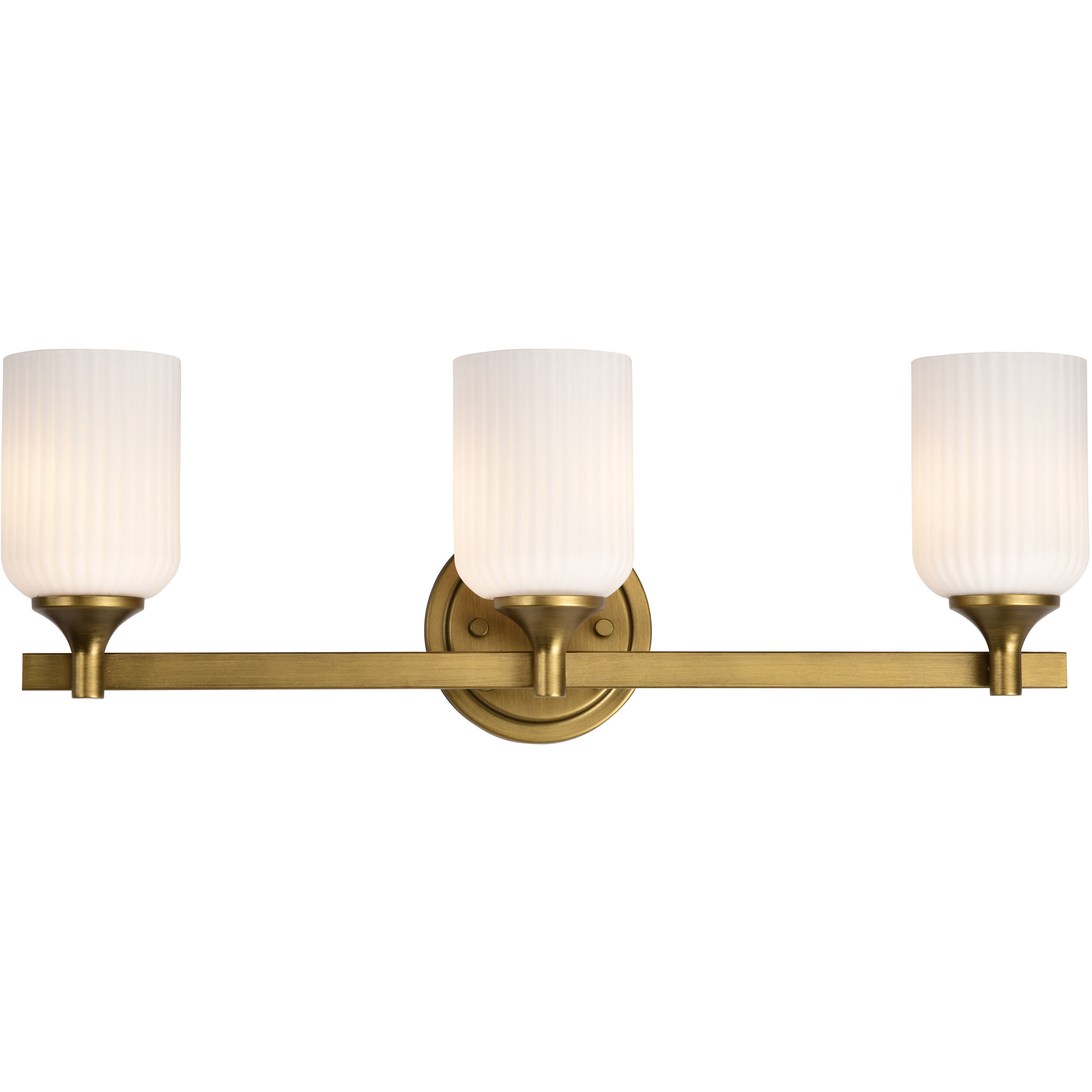 Solara 23 inch Natural Brass Vanity Wall Light