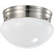 Brentwood LED 7 inch Brushed Nickel Flush Mount Ceiling Light