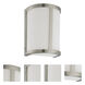 Odeon 1 Light 6 inch Brushed Nickel Wall Sconce Wall Light