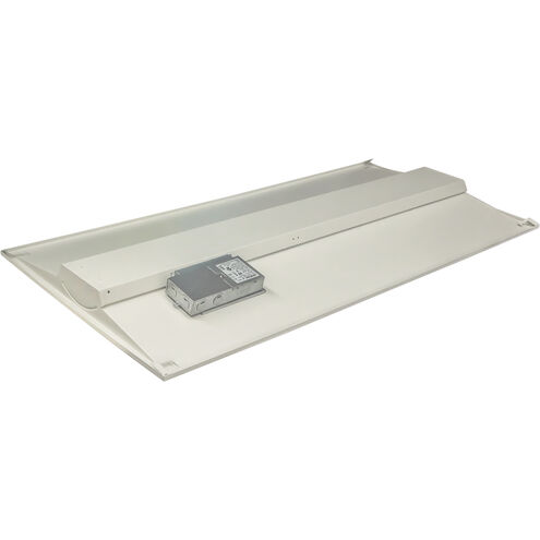 Brentwood LED 24 inch White Troffer Ceiling Light, Center Basket