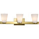 Royale 24 inch Burnished Brass Vanity Wall Light
