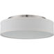 Heather LED 13 inch Brushed Nickel Flush Mount Ceiling Light