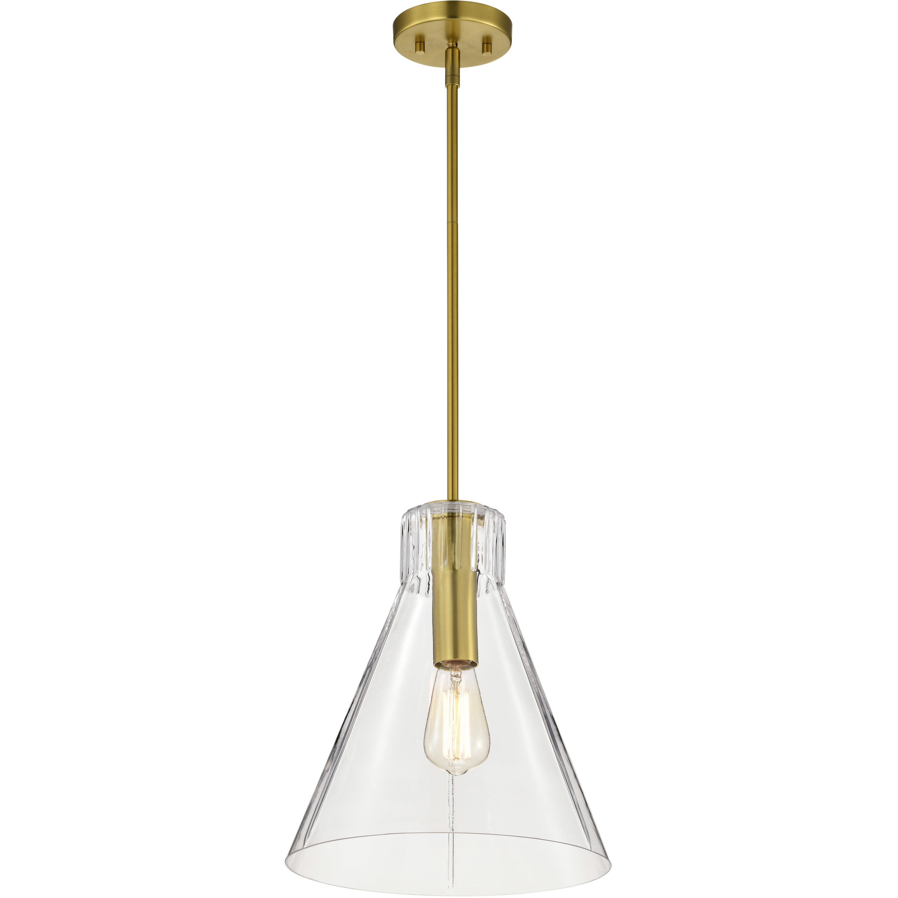 Gianna 12 inch Vintage Brass Pendant Ceiling Light