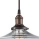 Vintage 1 Light 14 inch Rustic Bronze Pendant Ceiling Light