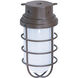 Brentwood 1 Light 6 inch Old Bronze Outdoor Ceiling Mount