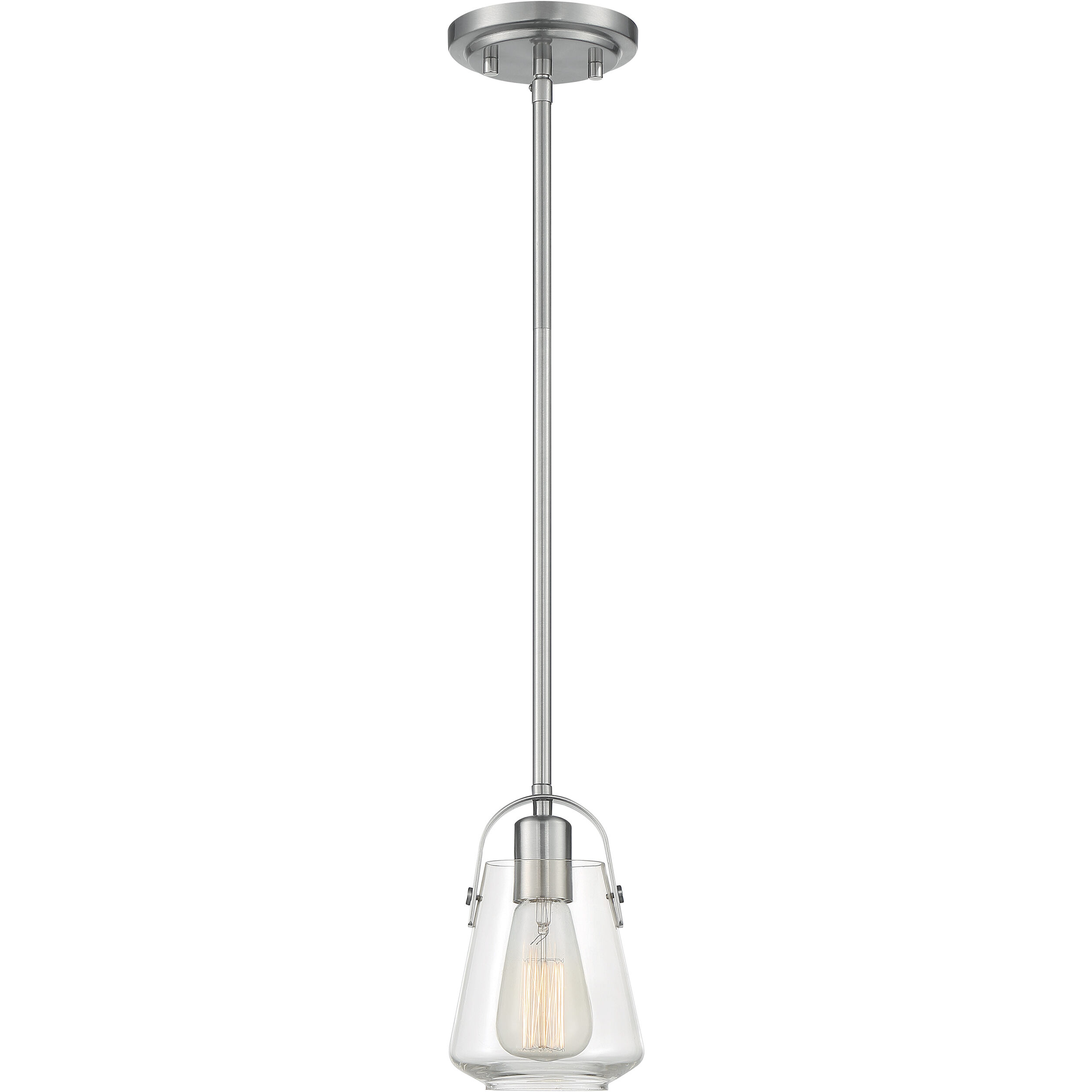 Skybridge 1 Light 5 inch Brushed Nickel Pendant Ceiling Light