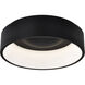 Orbit LED 17.75 inch Black Flush Mount Ceiling Light