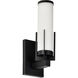 Roselle 1 Light 4.5 inch Matte Black Vanity Light Wall Light