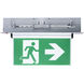Running Man Brushed Aluminum Exit Sign