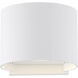 Lightgate LED 6 inch Matte White Wall Sconce Wall Light