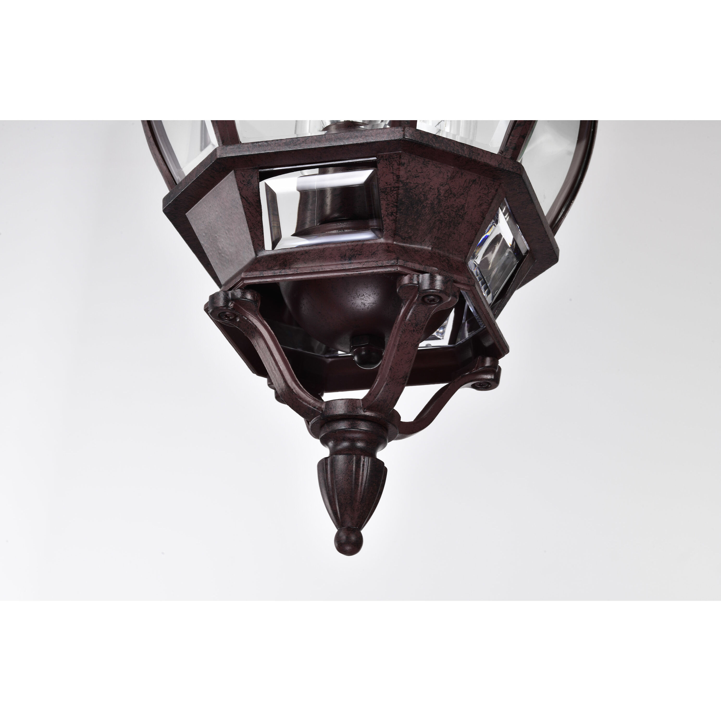 Central Park 3 Light 7 inch Old Bronze Outdoor Hanging Lantern