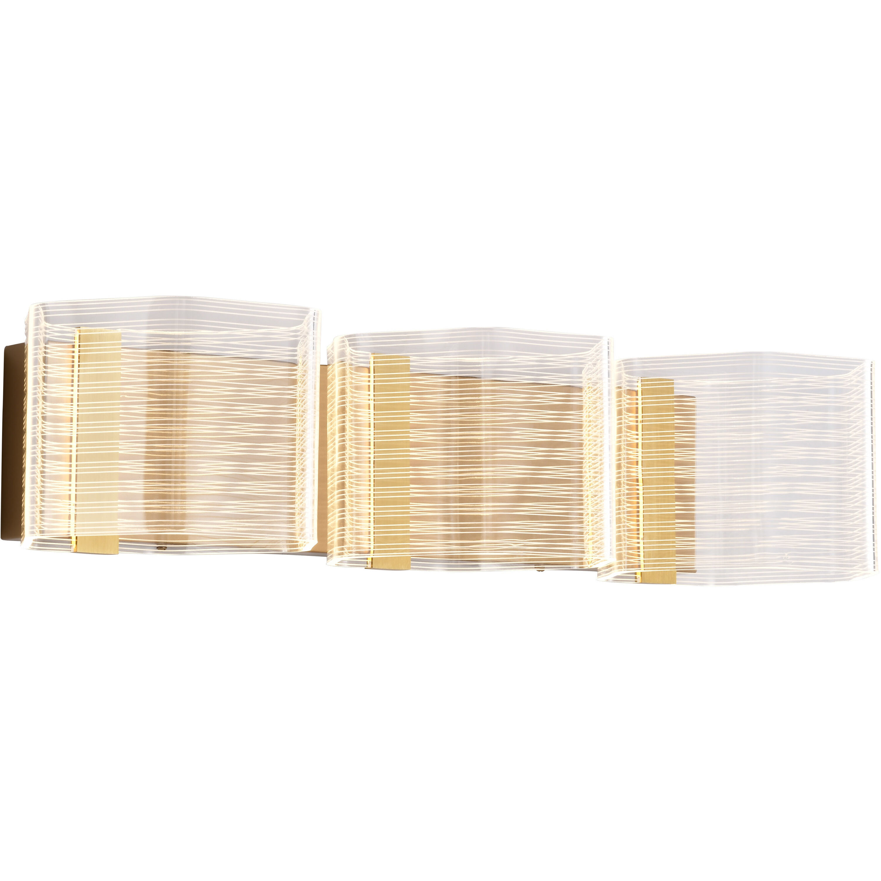 Kenzo LED 25 inch Polished Anodized Bronze Vanity Wall Light