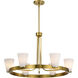 Royale 30 inch Burnished Brass Chandelier Ceiling Light