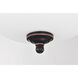 Brentwood LED 13 inch Mahogany Bronze LED Flush Mount Ceiling Light