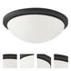 Button LED 13 inch Matte Black Flush Mount Ceiling Light