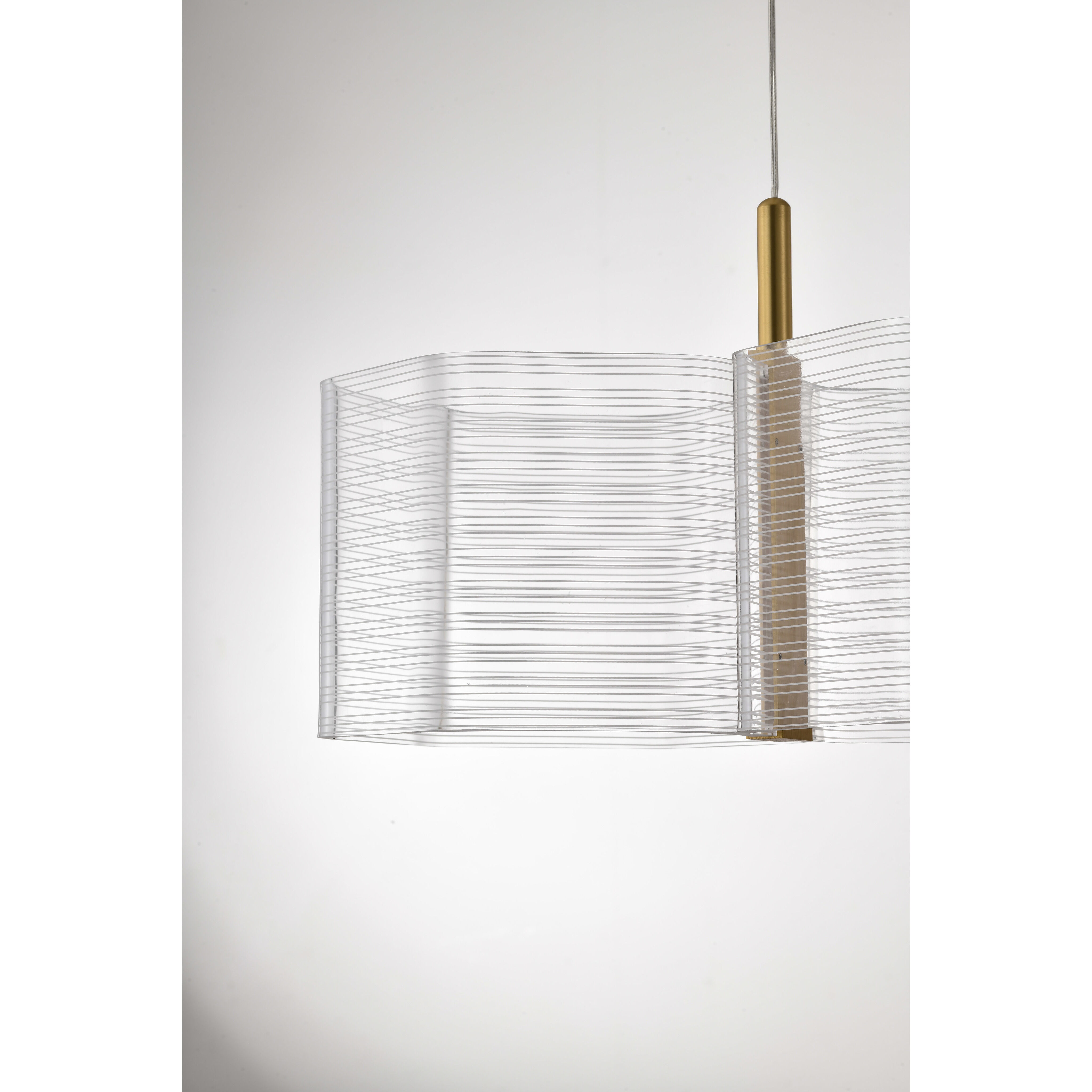 Kenzo LED 7.63 inch Polished Anodized Bronze Pendant Ceiling Light