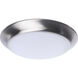 ColorQuick LED 7.4 inch Brushed Nickel Close-to-Ceiling LED Disk Ceiling Light