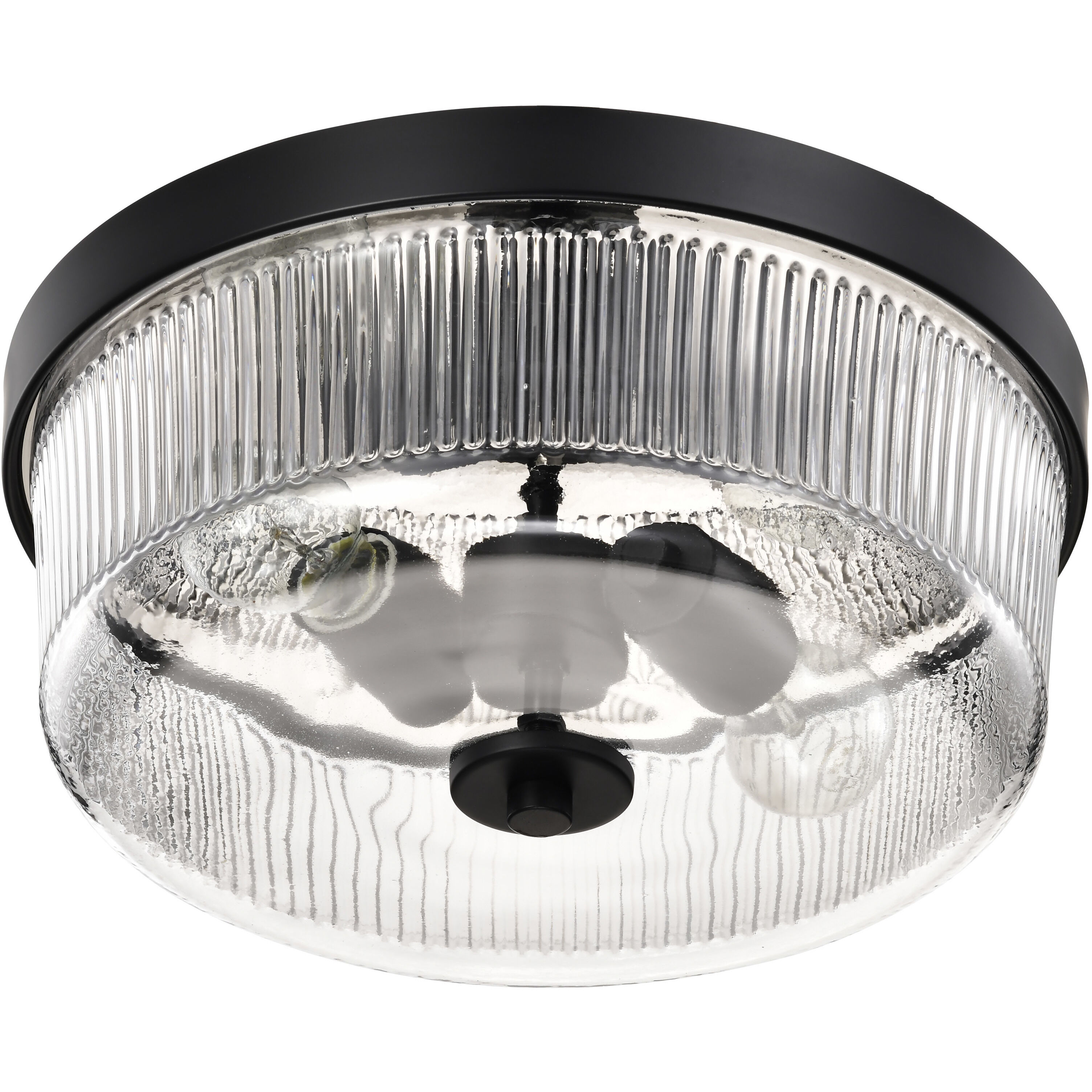 Grayson 13.5 inch Matte Black Flush Mount Ceiling Light