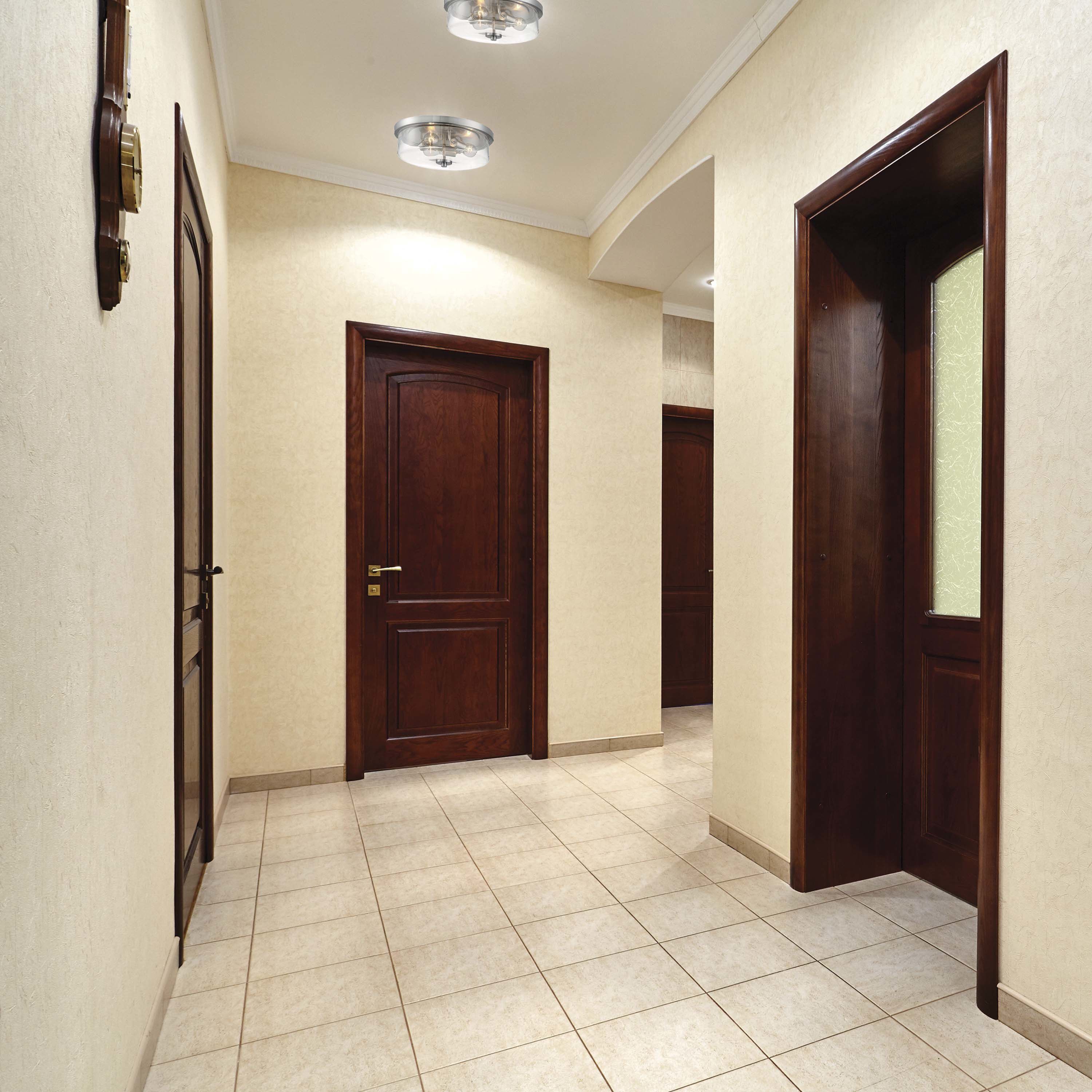 Sommerset 3 Light 15 inch Brushed Nickel Flush Mount Fixture Ceiling Light