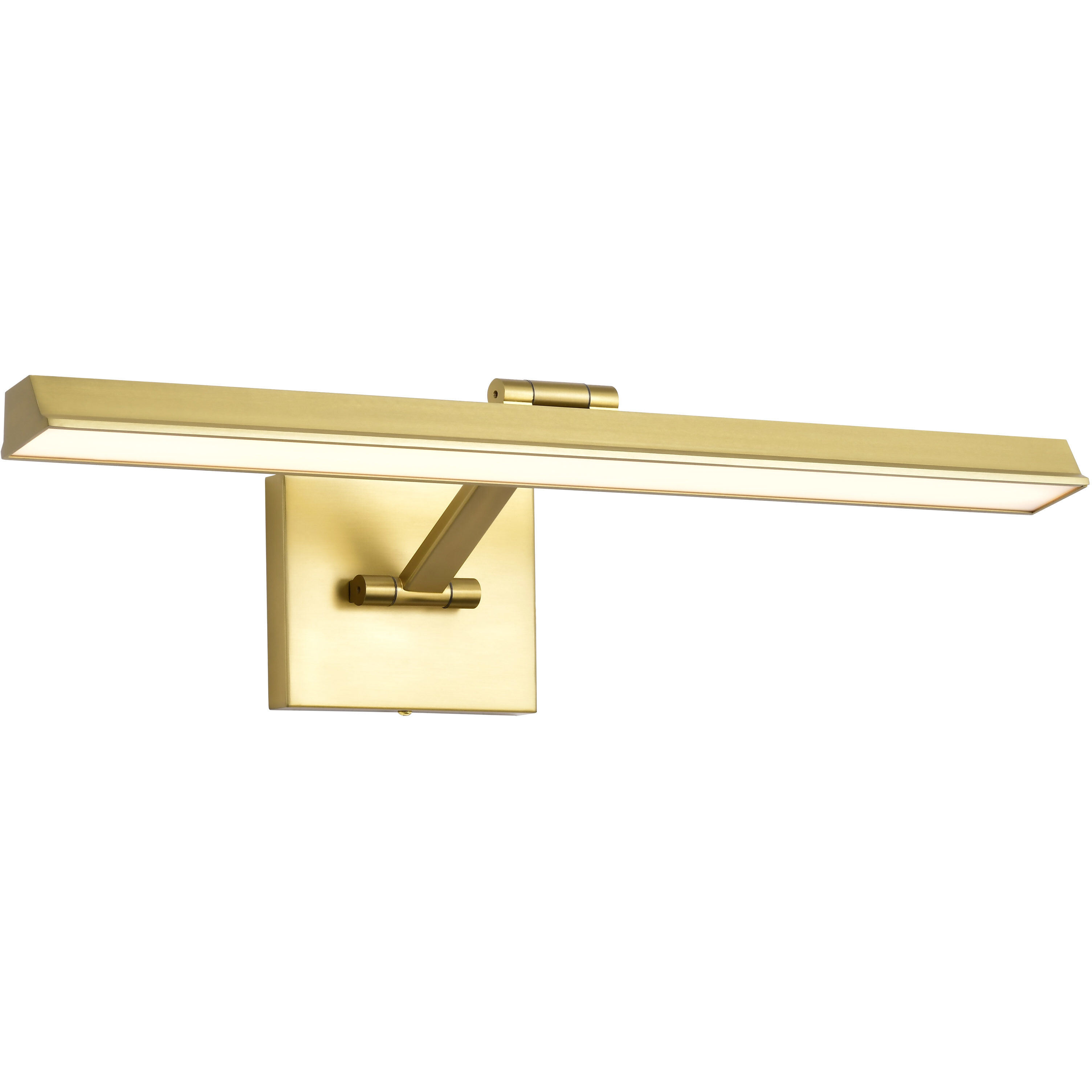 Hazel LED 24 inch Vintage Brass Vanity Wall Light