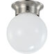 Brentwood LED 6 inch Brushed Nickel Flush Mount Ceiling Light