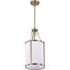 Easton 1 Light 9.75 inch Burnished Brass Pendant Ceiling Light