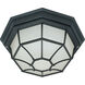 Brentwood 1 Light 11 inch Textured Black Outdoor Flush Mount