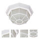 Brentwood 1 Light 11 inch White Outdoor Flushmount