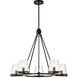 Valentine 30 inch Black Chandelier Ceiling Light