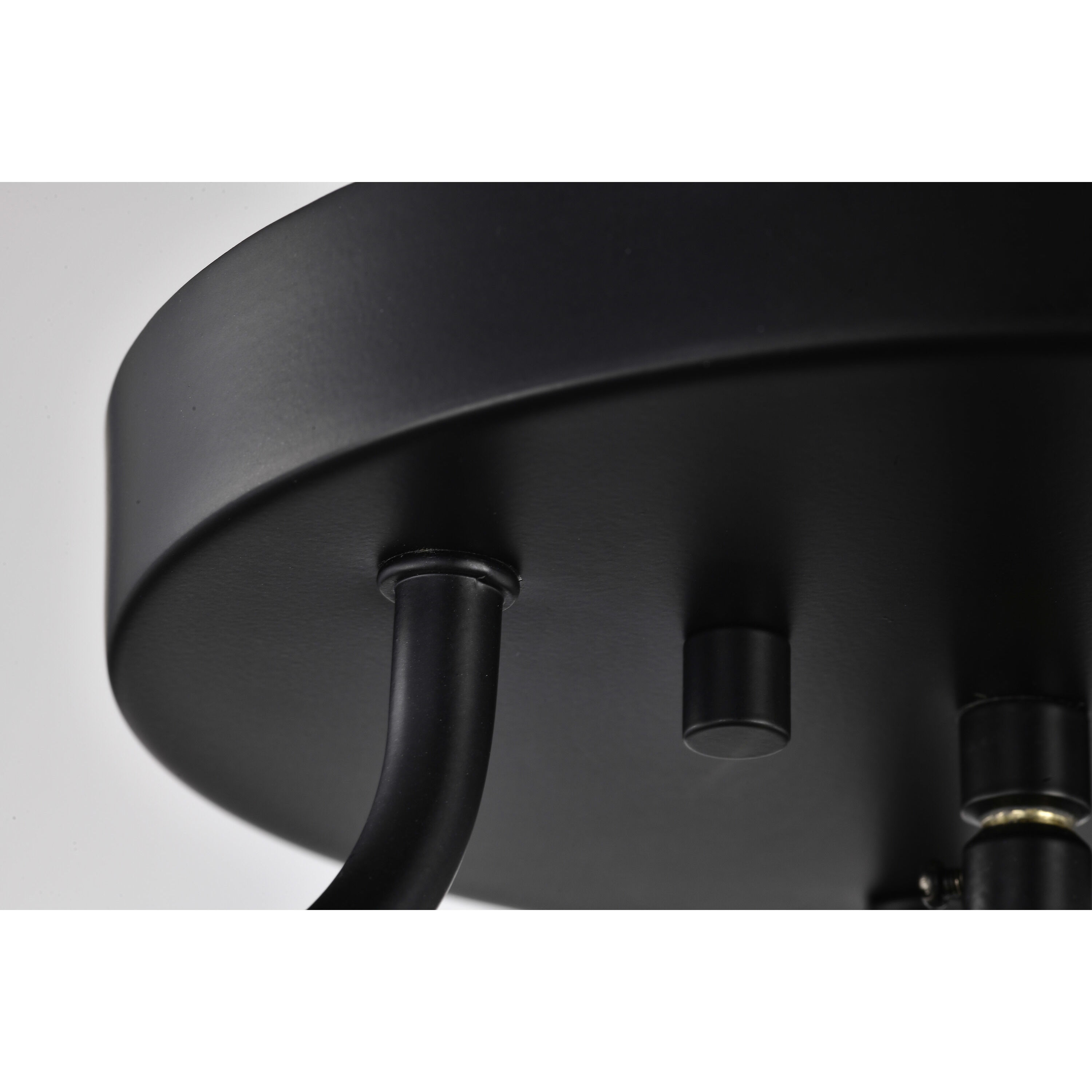 Amado 3 Light 14 inch Matte Black Semi Flush Mount Ceiling Light