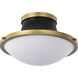 Lafayette 1 Light 14 inch Matte Black Flush Mount Ceiling Light