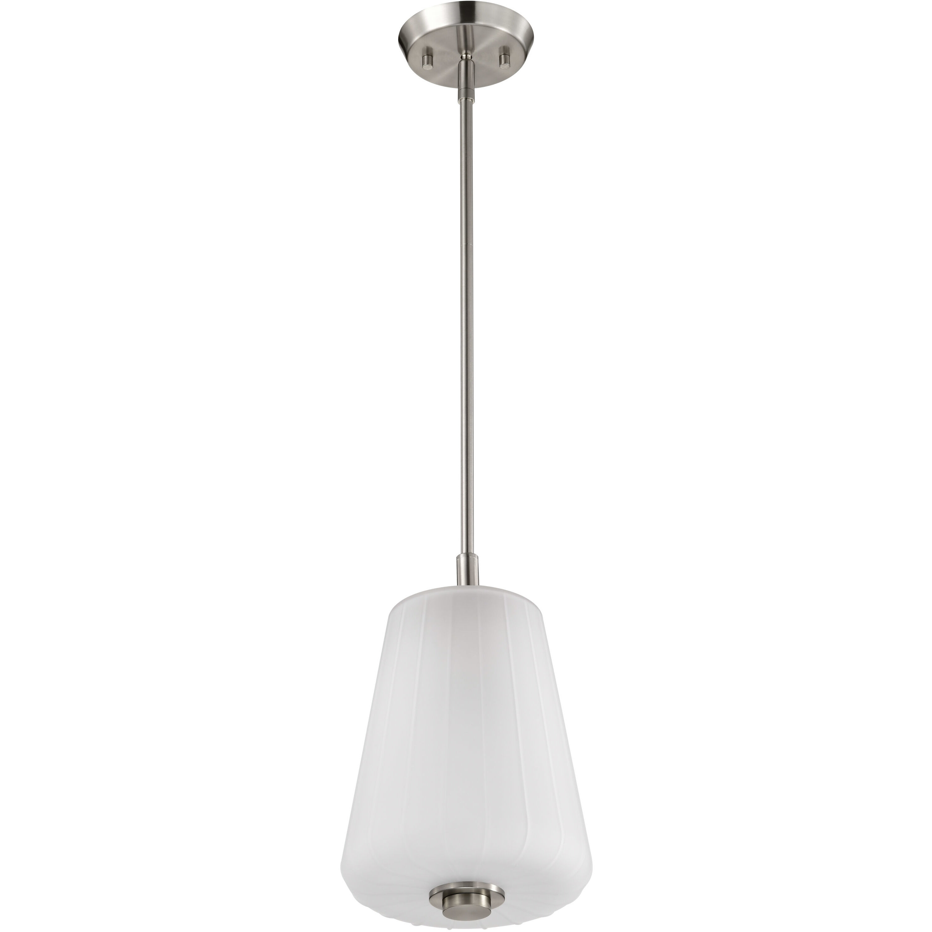 Lune 8 inch Brushed Nickel Pendant Ceiling Light
