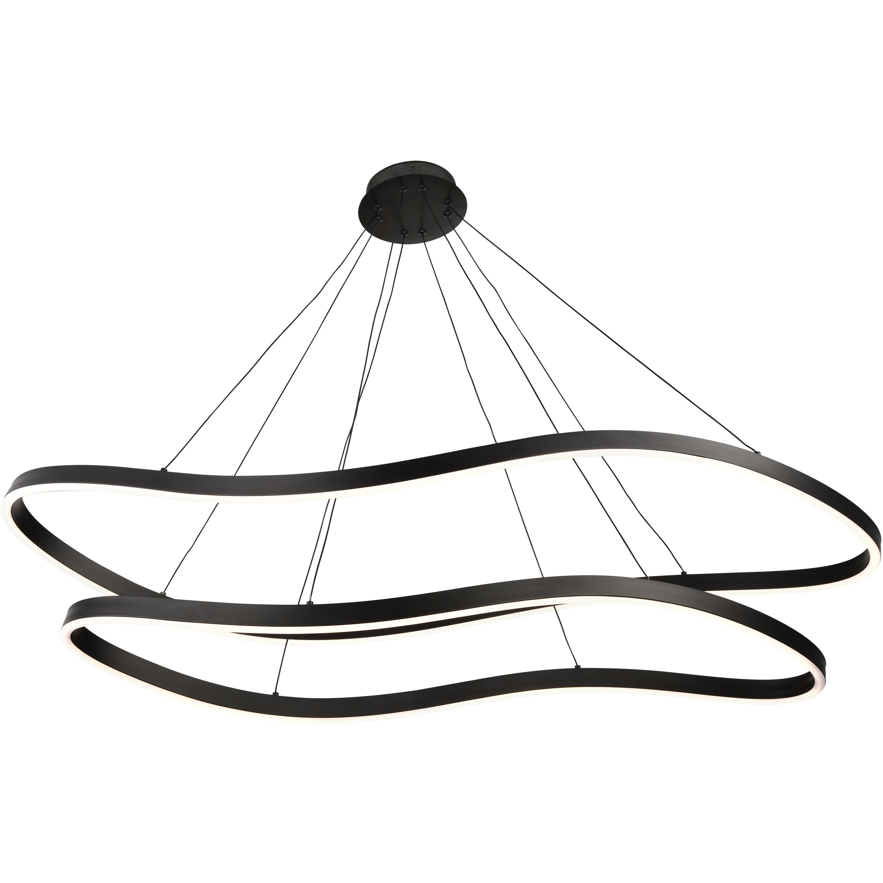 Sylas LED 20.1 inch Matte Black Pendant Ceiling Light