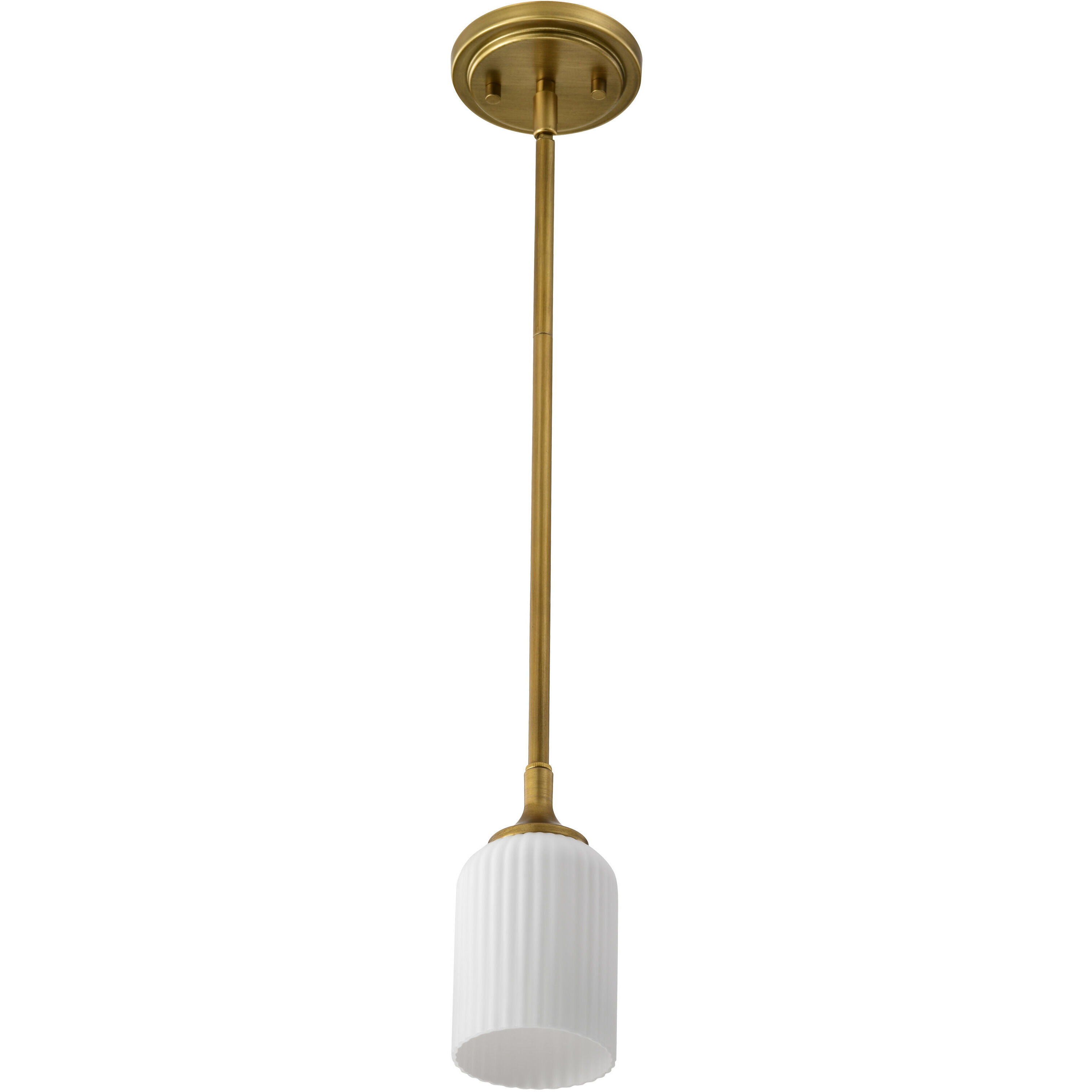 Solara 5 inch Natural Brass Pendant Ceiling Light