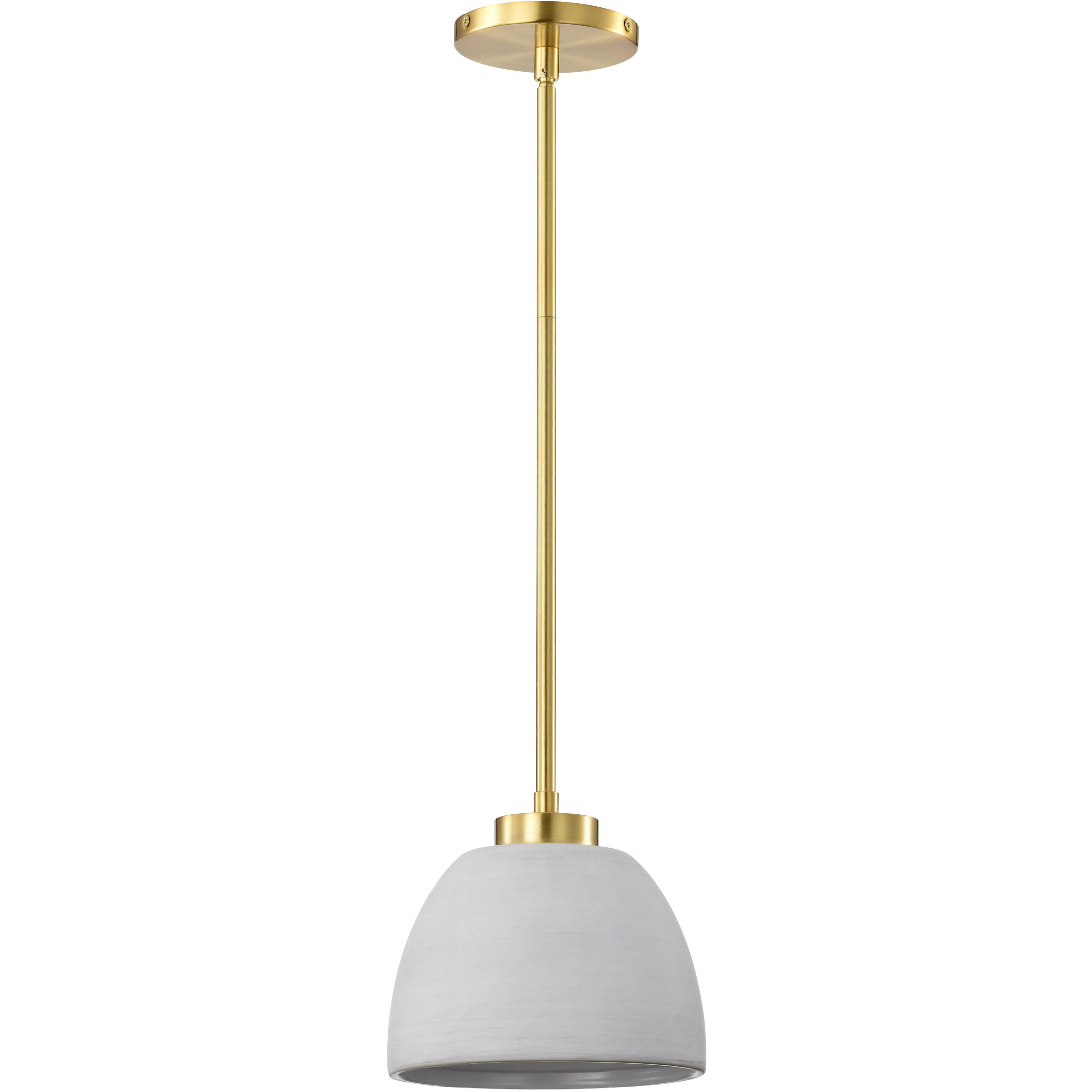 Collins 7.5 inch Brushed Brass Pendant Ceiling Light