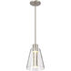 Aura LED 7.25 inch Brushed Nickel Pendant Ceiling Light