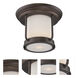 Bethany LED 10 inch Mahogany Bronze Outdoor Flush Mount