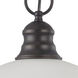 Brentwood 1 Light 16 inch Mahogany Bronze Pendant Ceiling Light